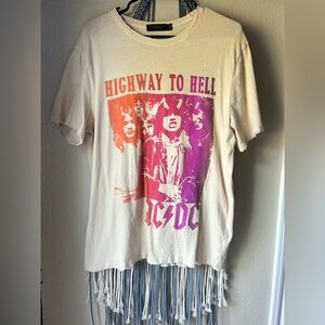AC/DC Women’s Shirt - Size Large Highway To Hell Tee